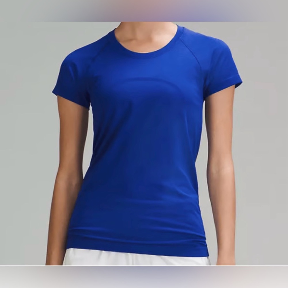 LULULEMON SWIFTY TECH SHIRT! Women's Blue Short Sleeve Top